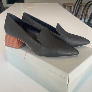 Sole Society "So-Marty" Block Heel Loafer